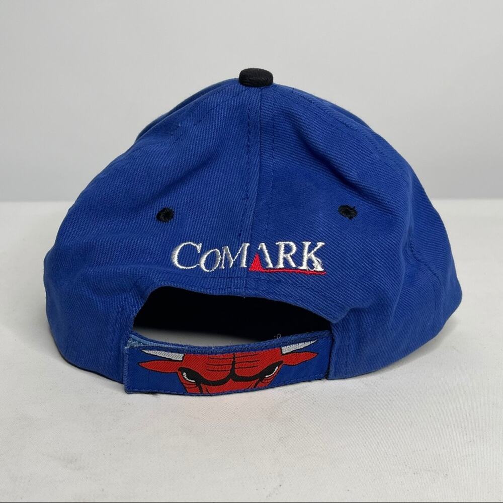 Vintage Chicago Bulls 3 Peat Rare Blue Cap - Picture 2 of 9